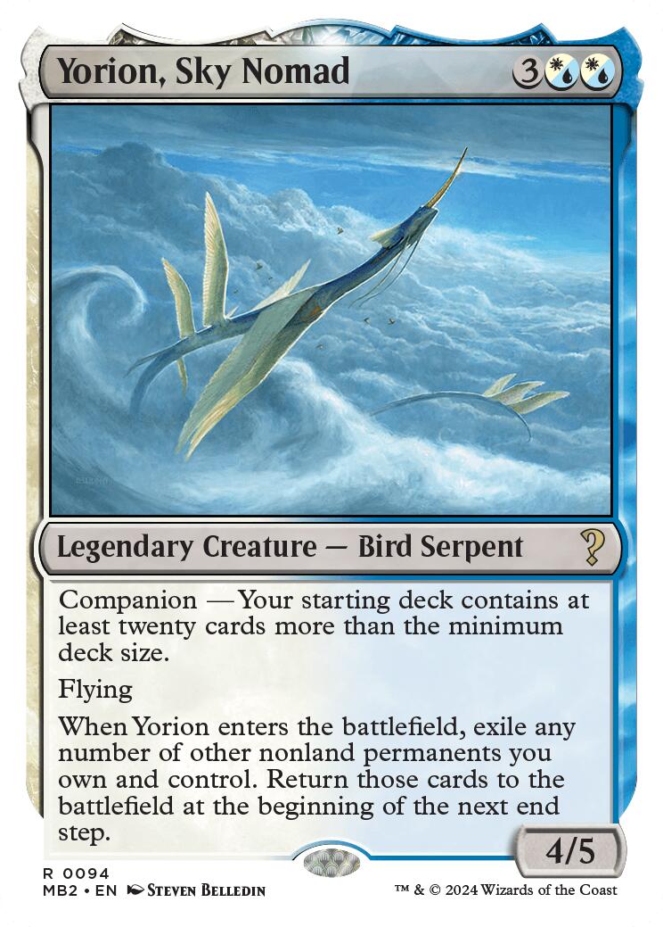 Yorion, Sky Nomad (White Border) MB2 - 94