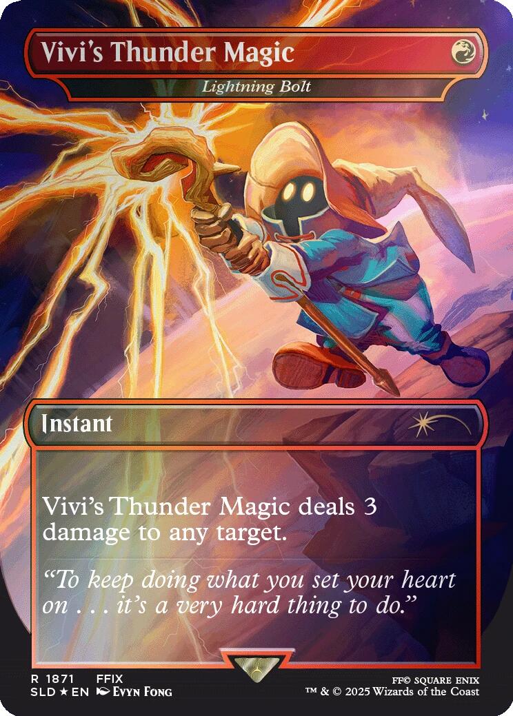 Vivi's Thunder Magic - Lightning Bolt (Rainbow Foil) SLD - 1871