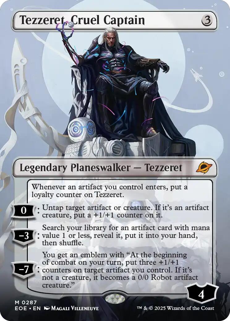 Tezzeret, Cruel Captain (Borderless) EOE - 287
