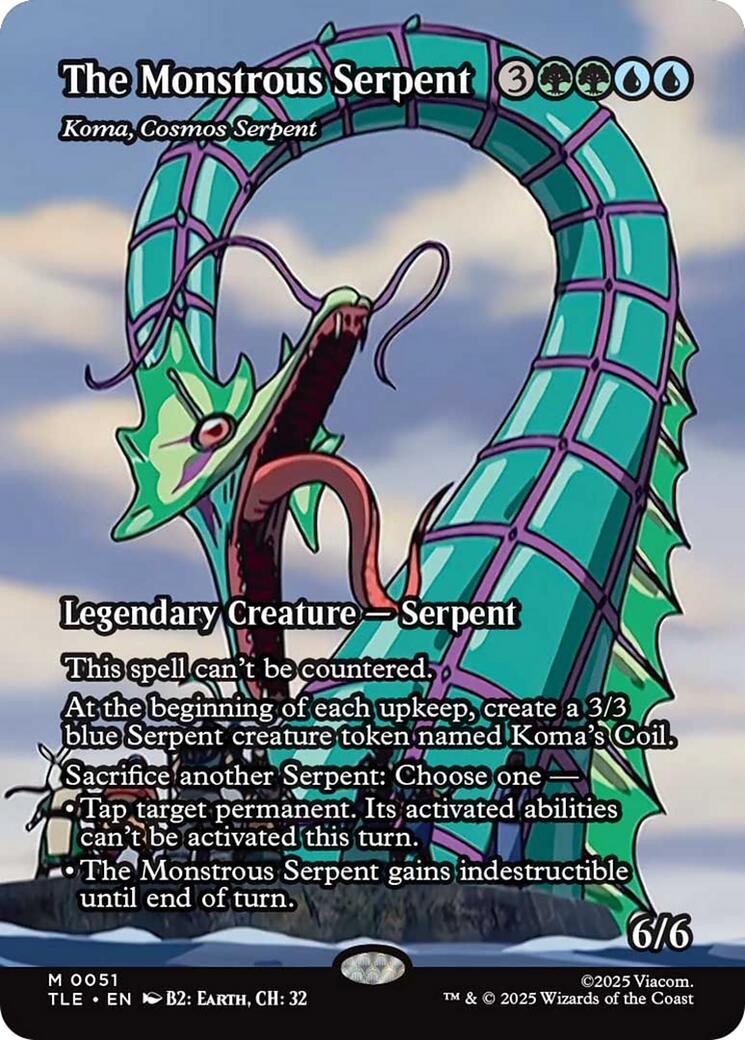 The Monstrous Serpent - Koma, Cosmos Serpent (Borderless) TLE - 51