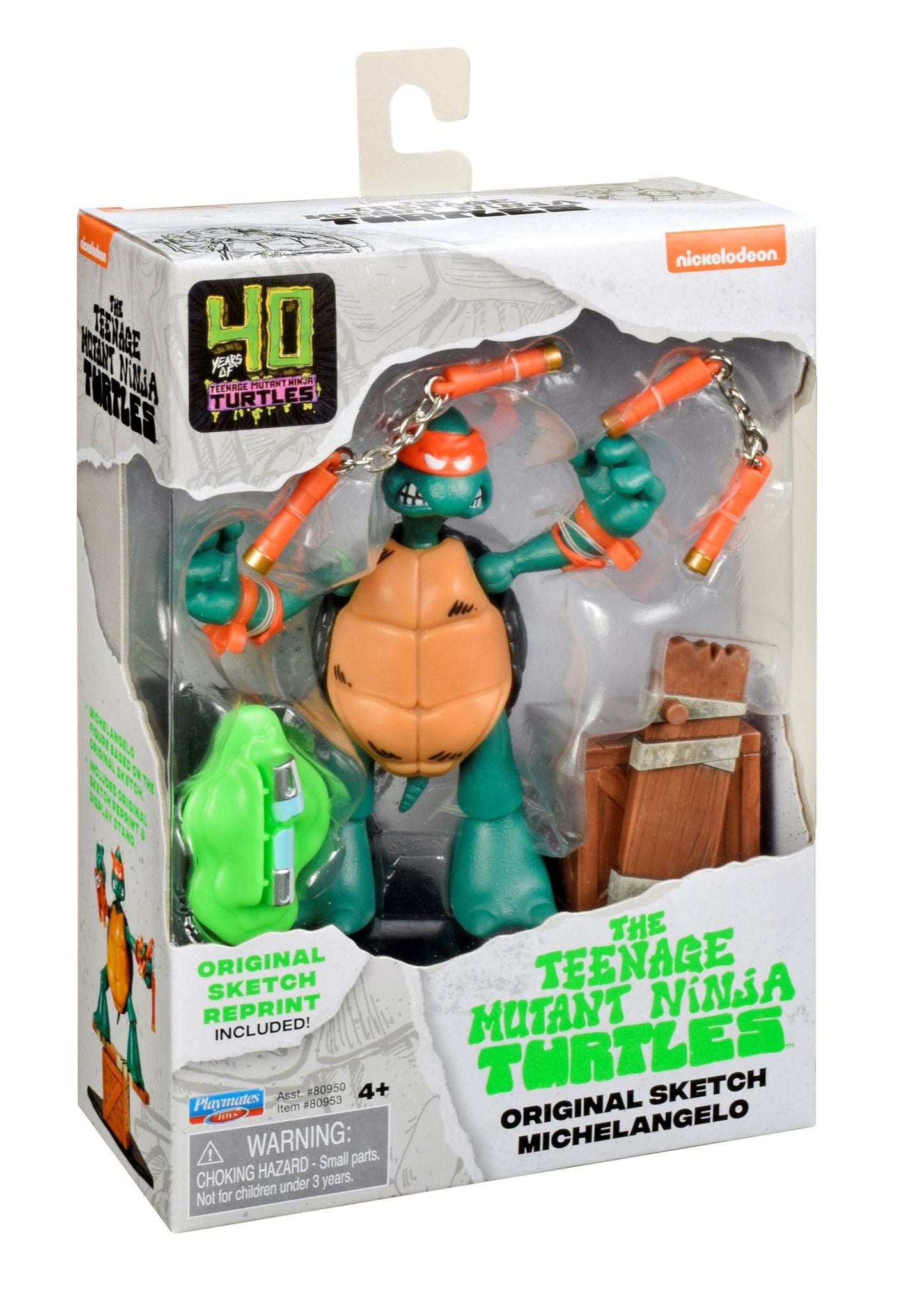 TMNT: 40th Anniversary - Original Sketch Turtle Figure - Michelangelo