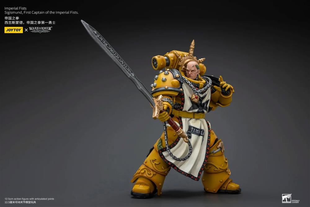 Warhammer 40K - Imperial Fists - Sigismund First Captain of the Imperial Fists