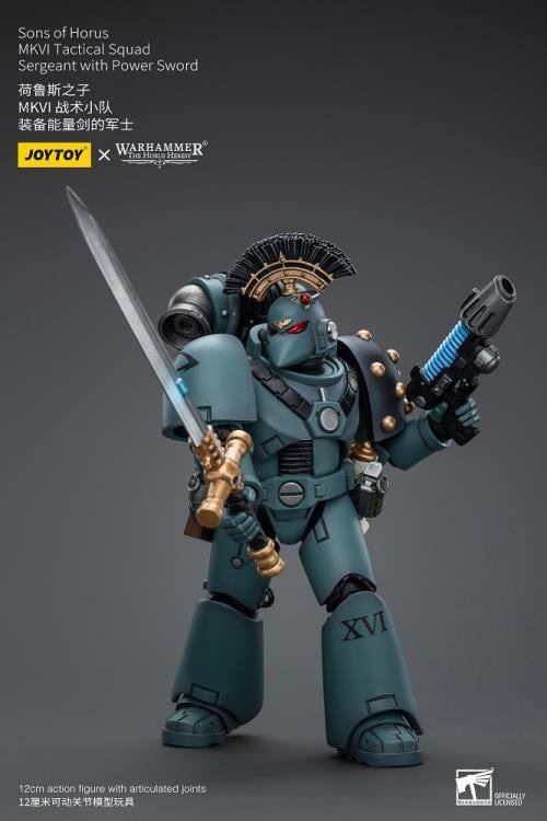Warhammer 40K - The Horus Heresy - Sons of Horus - MKVI Tactical Squad Sergeant with Power Sword