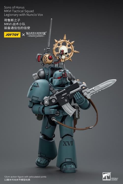 Warhammer 40K - The Horus Heresy - Sons of Horus - MKVI Tactical Squad Legionary with Nuncio Vox