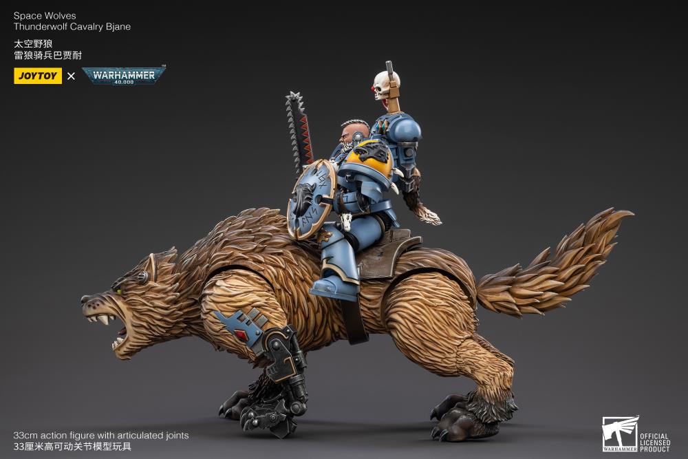 Warhammer 40K- Space Wolves - Thunderwolf Cavalry Bjane
