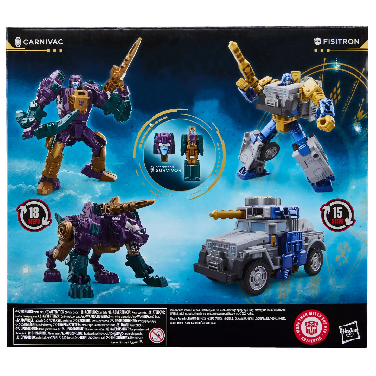 Transformers Age of the Primes Wreck 'n Doom Collection Fisitron and Carnivac Action Figure 2-Pack