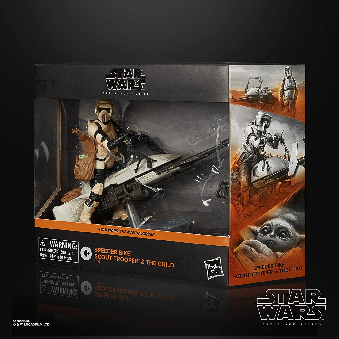 Star Wars The Black Series Speeder Bike Scout Trooper and The Child Toys The Mandalorian (Amazon Exclusive)
