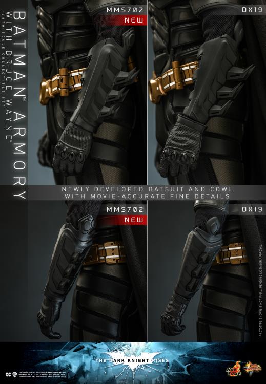 The Dark Knight Rises - Batman Armory with Bruce Wayne 1/6th Scale Collectible Figure - MMS702