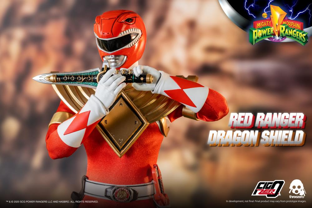 ThreeZero - Mighty Morphin Power Rangers - Dragon Shield Red Ranger 1/6 Sc - Exclusive