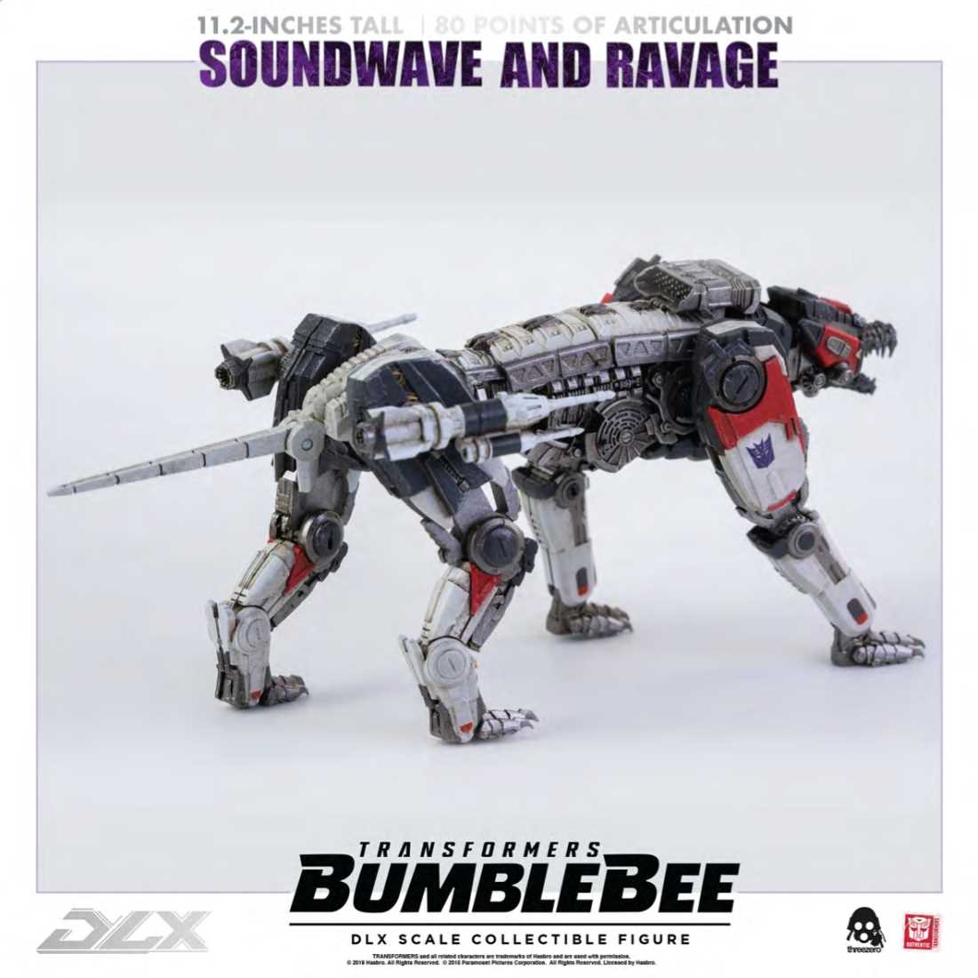 Threezero - Soundwave and Ravage Bumblebee Transformers DLX Scale Collectible