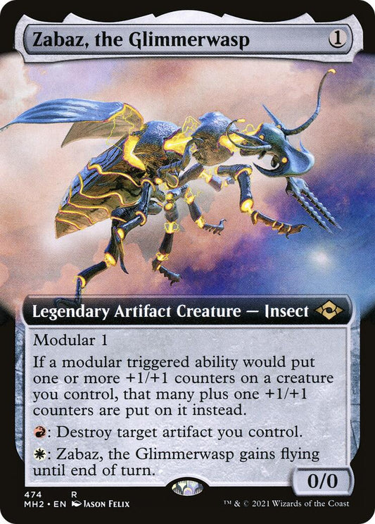 Zabaz, the Glimmerwasp (Extended Art) MH2 - 474