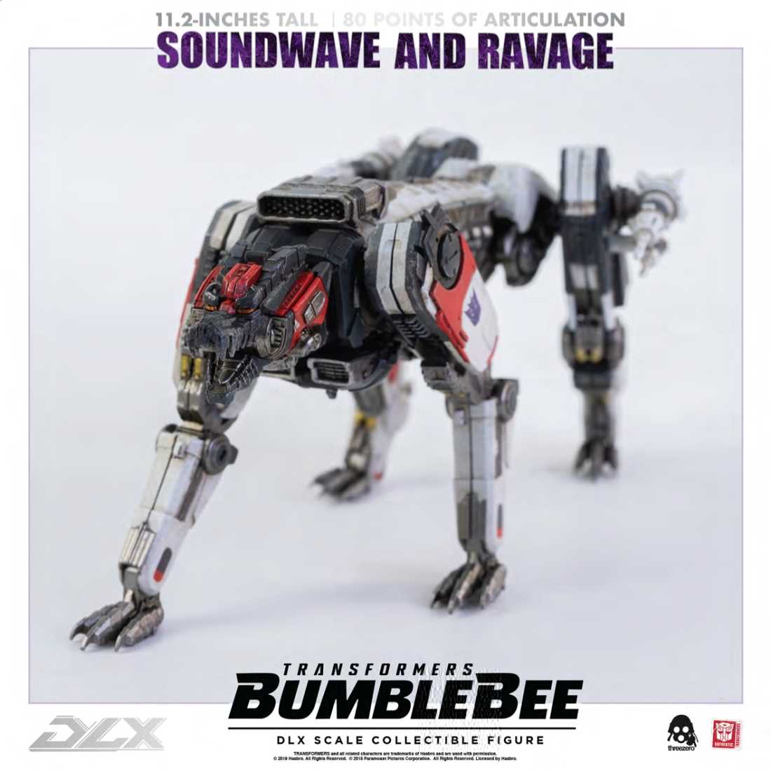 Threezero - Soundwave and Ravage Bumblebee Transformers DLX Scale Collectible