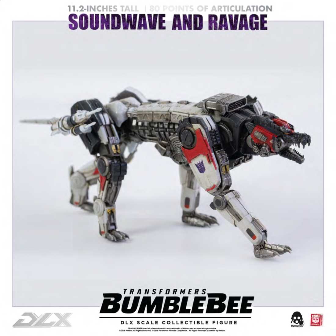 Threezero - Soundwave and Ravage Bumblebee Transformers DLX Scale Collectible