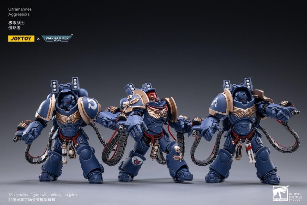 Warhammer 40K Space Marine - Ultramarine - Aggressors SET of 3