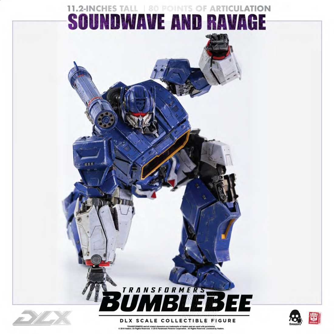 Threezero - Soundwave and Ravage Bumblebee Transformers DLX Scale Collectible