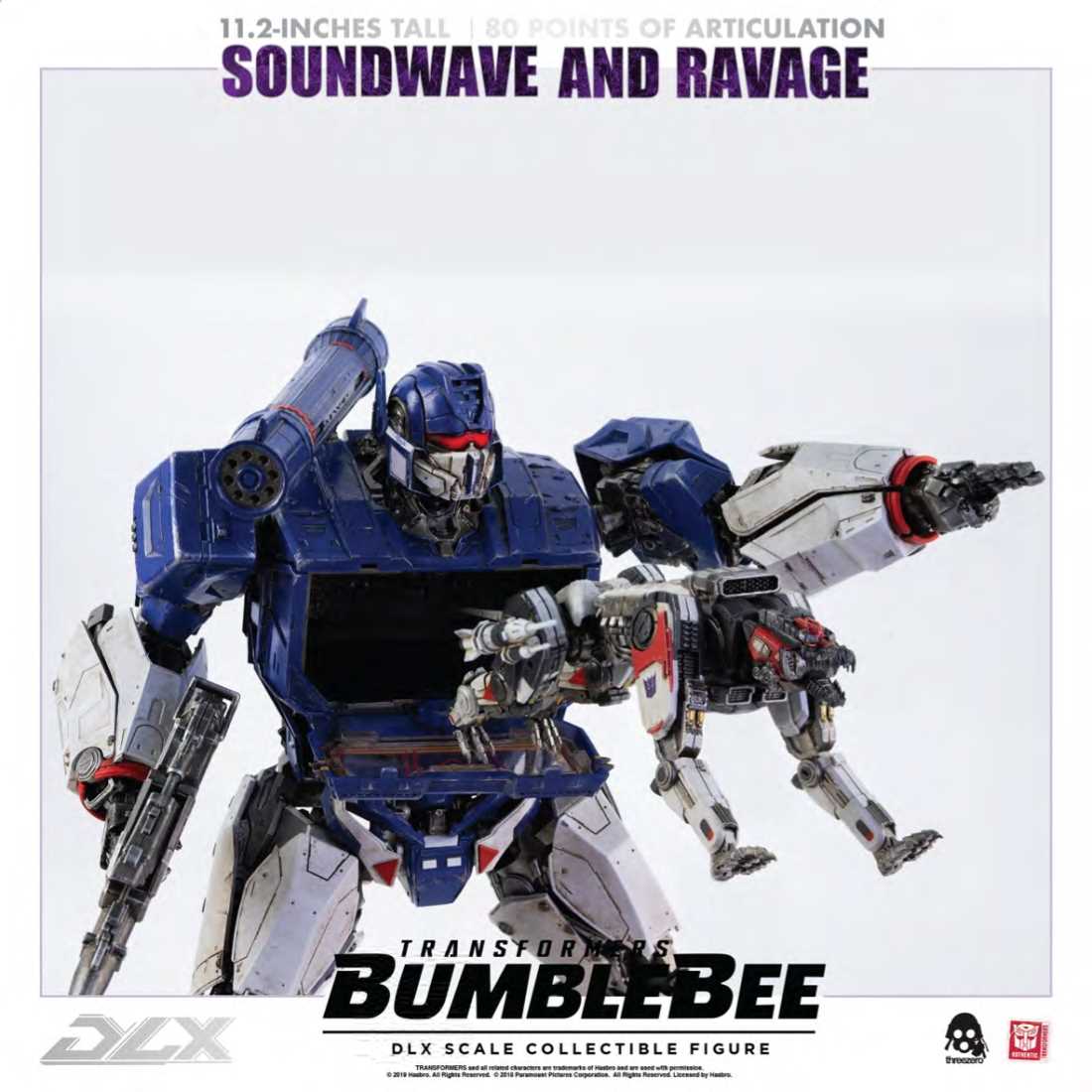 Threezero - Soundwave and Ravage Bumblebee Transformers DLX Scale Collectible