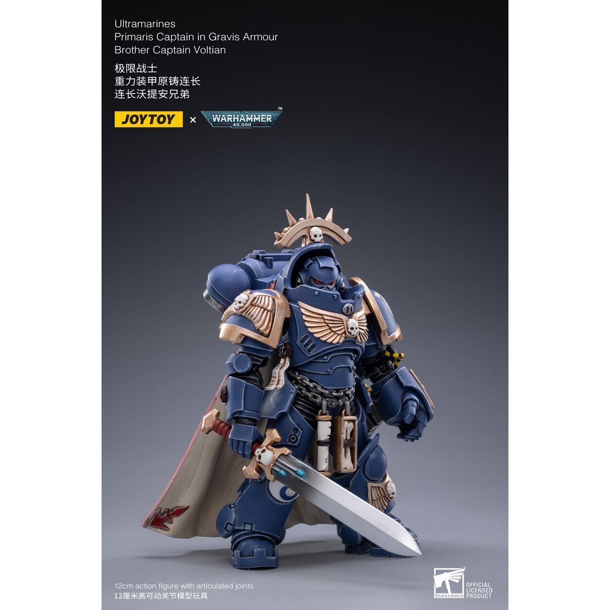 Warhammer 40K - Ultramarines Primaris Captain - (Gravis Armour) Brother Captain Voltain