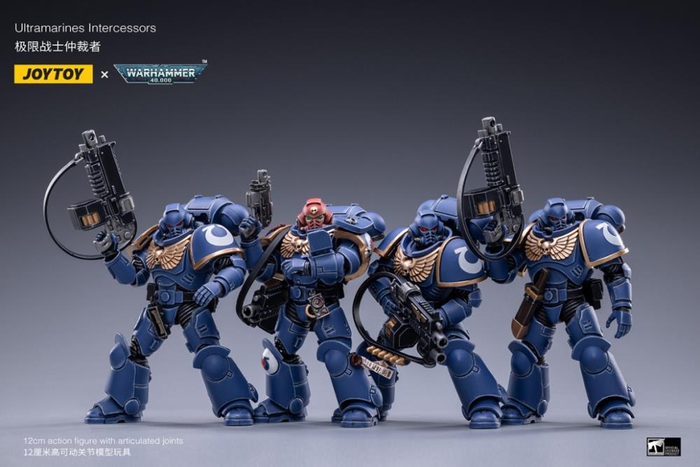 Warhammer 40K Space Marine - Ultramarines Intercessors SET of 4