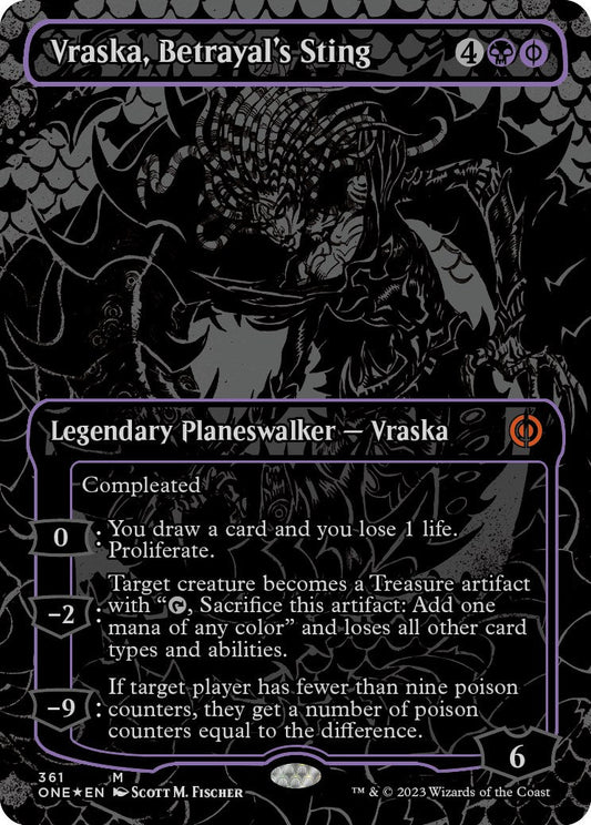 Vraska, Betrayal's Sting (Oil Slick Raised Foil) ONE - 361
