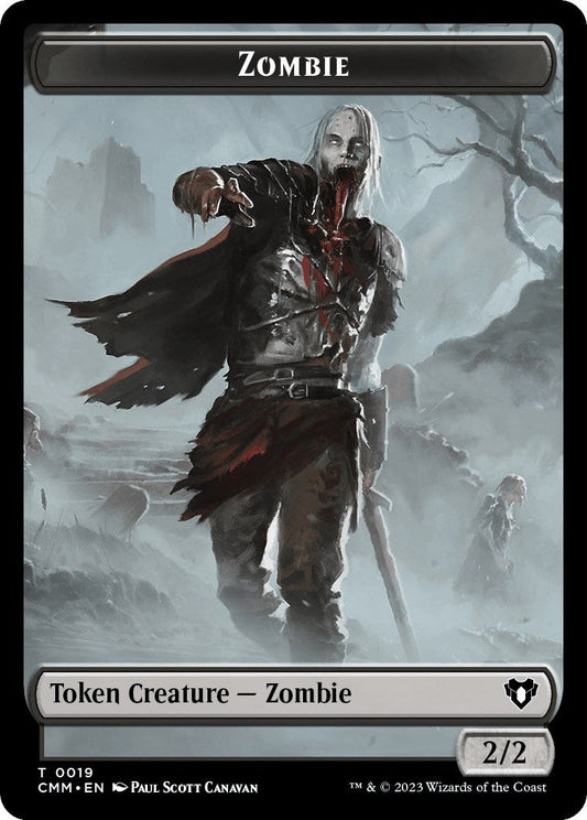 Zombie (0019) // Cat (0030) Double-Sided Token CMM - 19 // 30