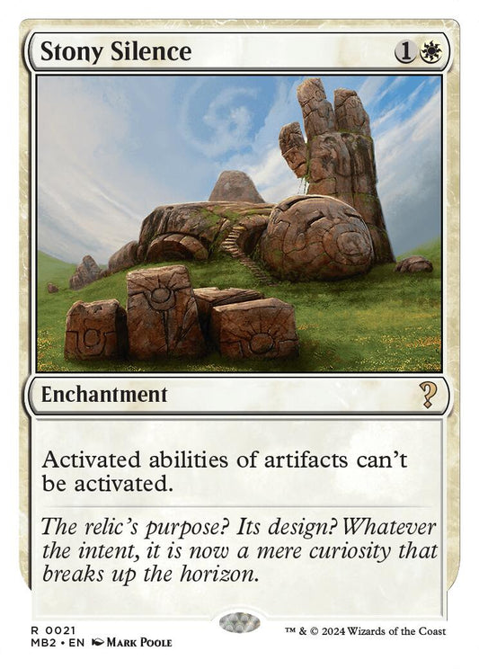 Stony Silence (White Border) MB2 - 21