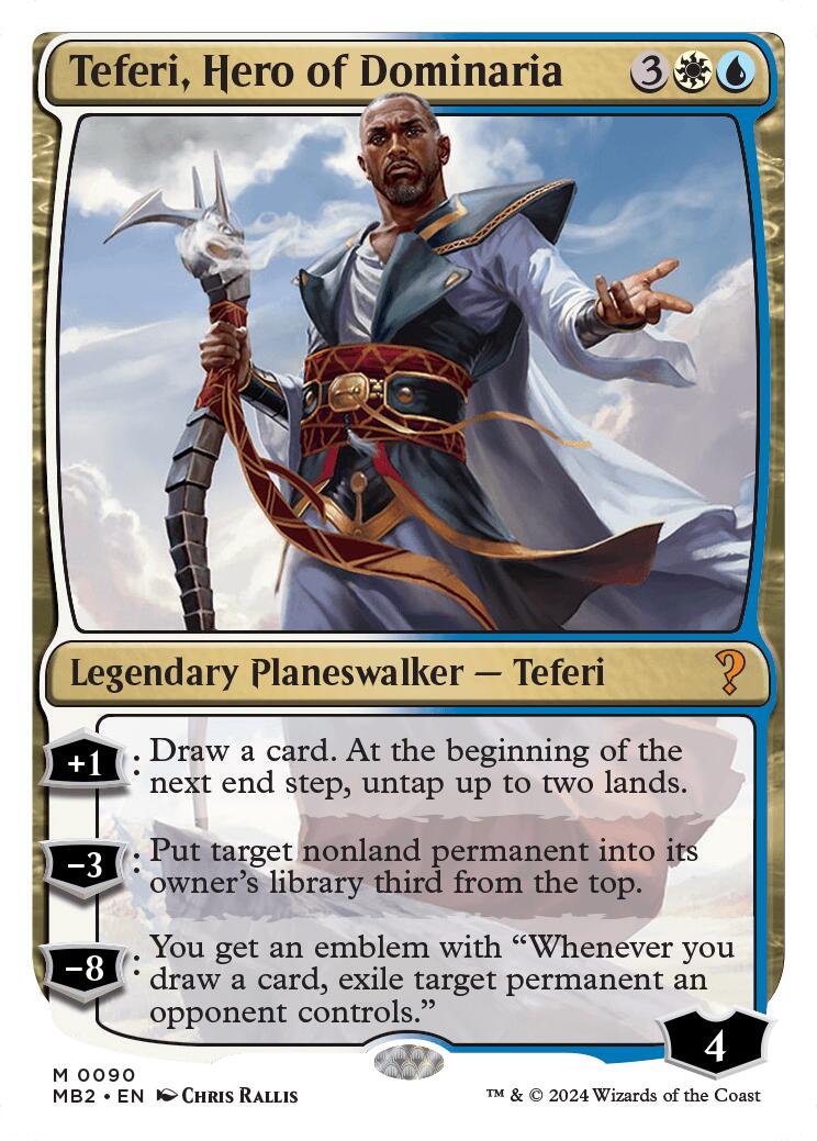 Teferi, Hero of Dominaria (White Border) MB2 - 90