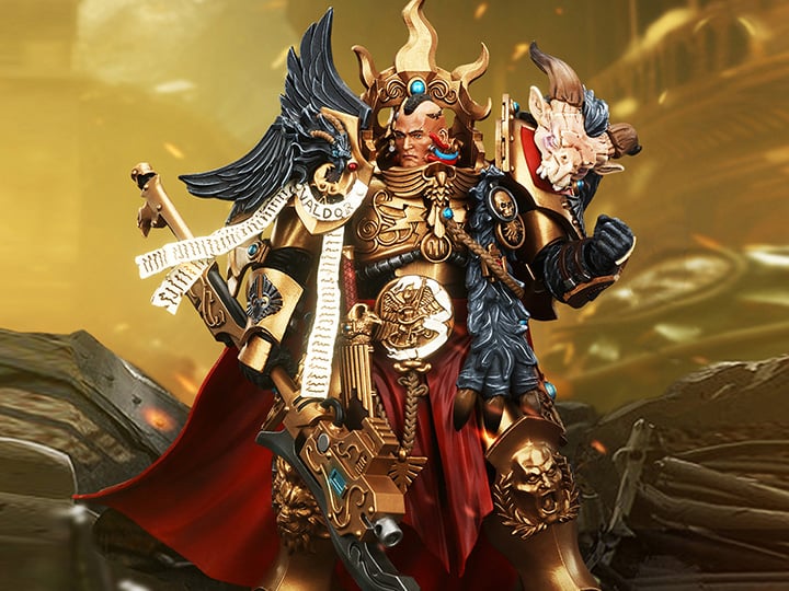Warhammer: The Horus Heresy Legio Custodes Constantin Valdor, Captain-General of the Legio Custodes 1/18 Scale