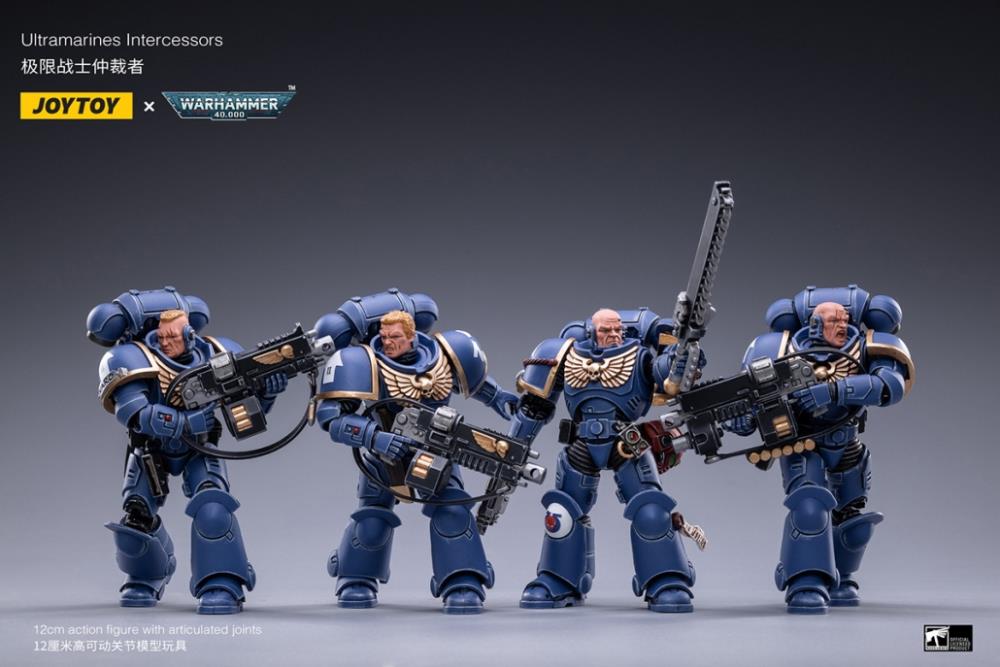 Warhammer 40K Space Marine - Ultramarines Intercessors SET of 4