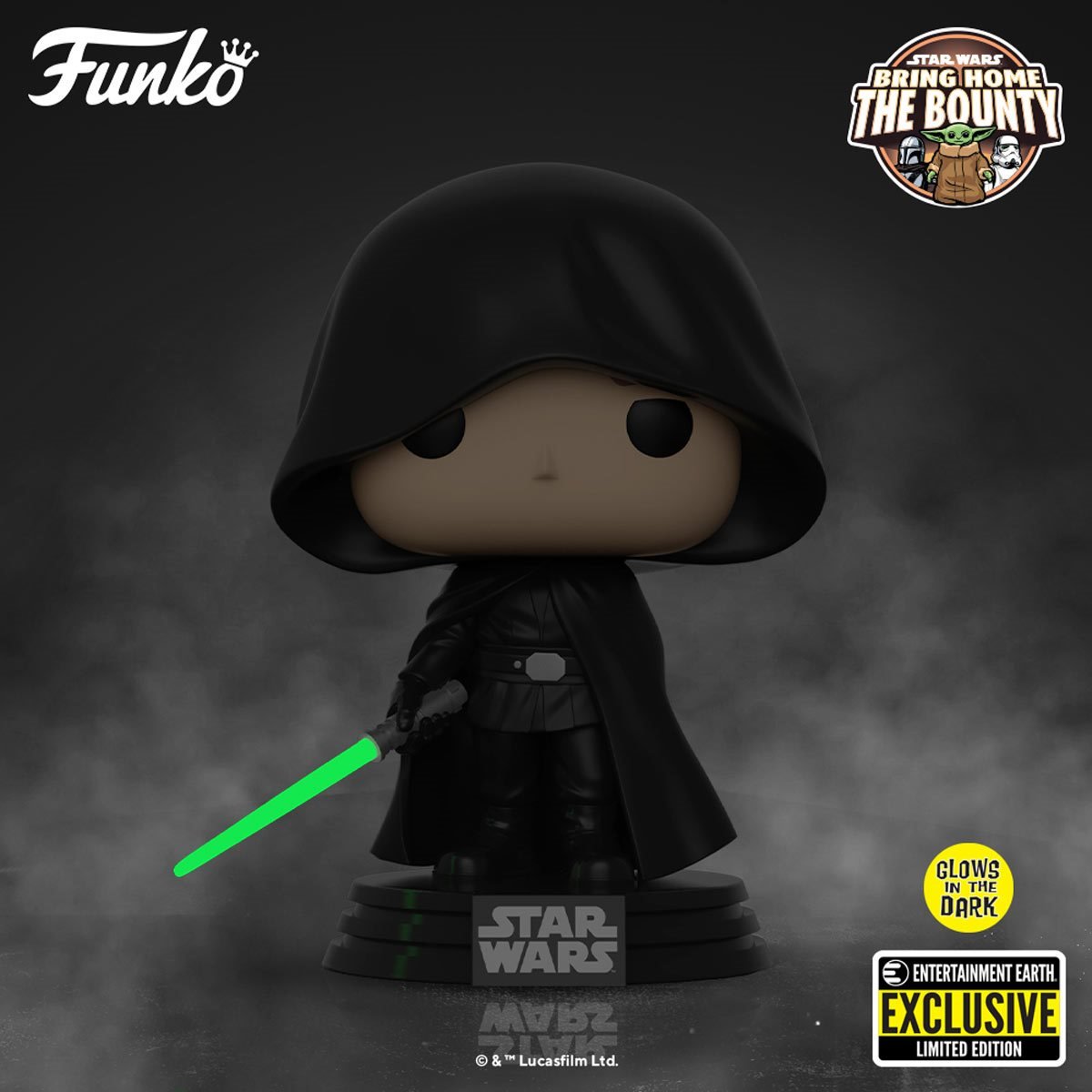 Star Wars: The Mandalorian Luke Glow-in-the-Dark Pop! Vinyl Figure - Exclusive