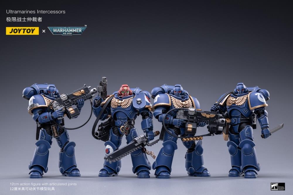 Warhammer 40K Space Marine - Ultramarines Intercessors SET of 4