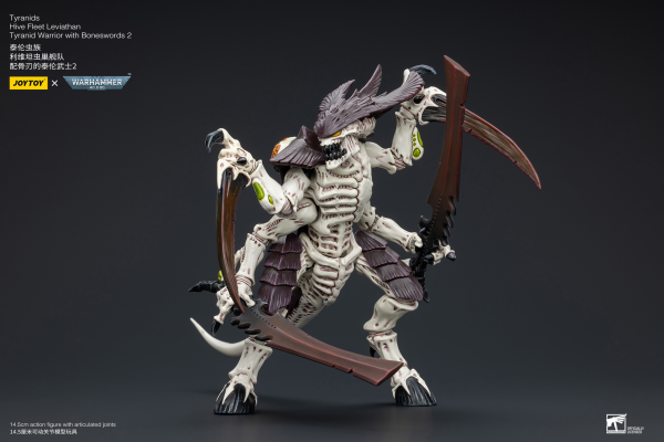 Warhammer 40K - Tyranids - Hive Fleet Leviathan Tyranid Warrior With Boneswords (Ver. 2)