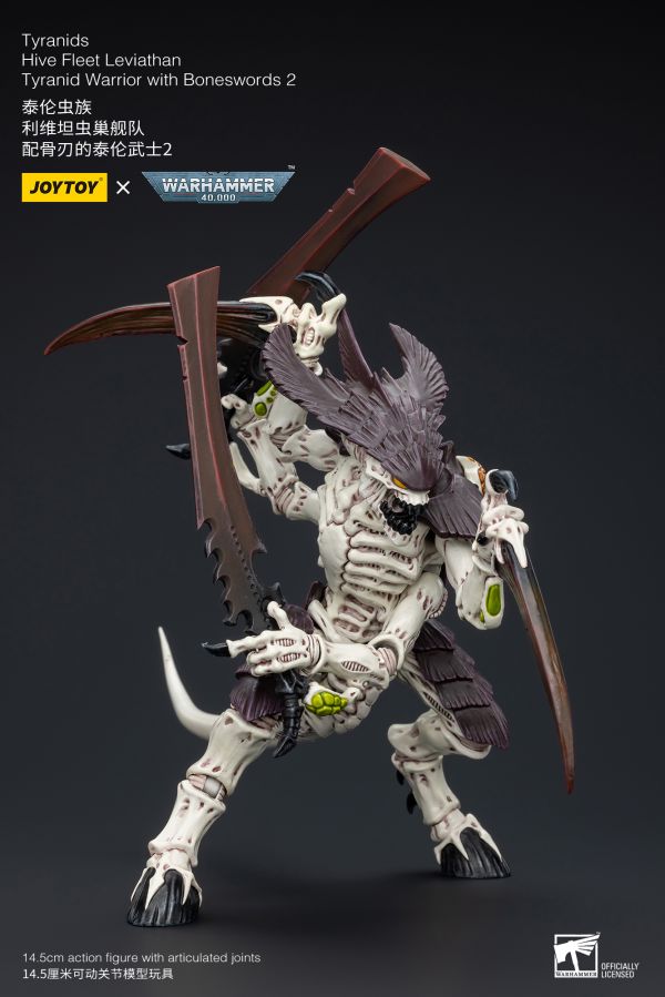 Warhammer 40K - Tyranids - Hive Fleet Leviathan Tyranid Warrior With Boneswords (Ver. 2)
