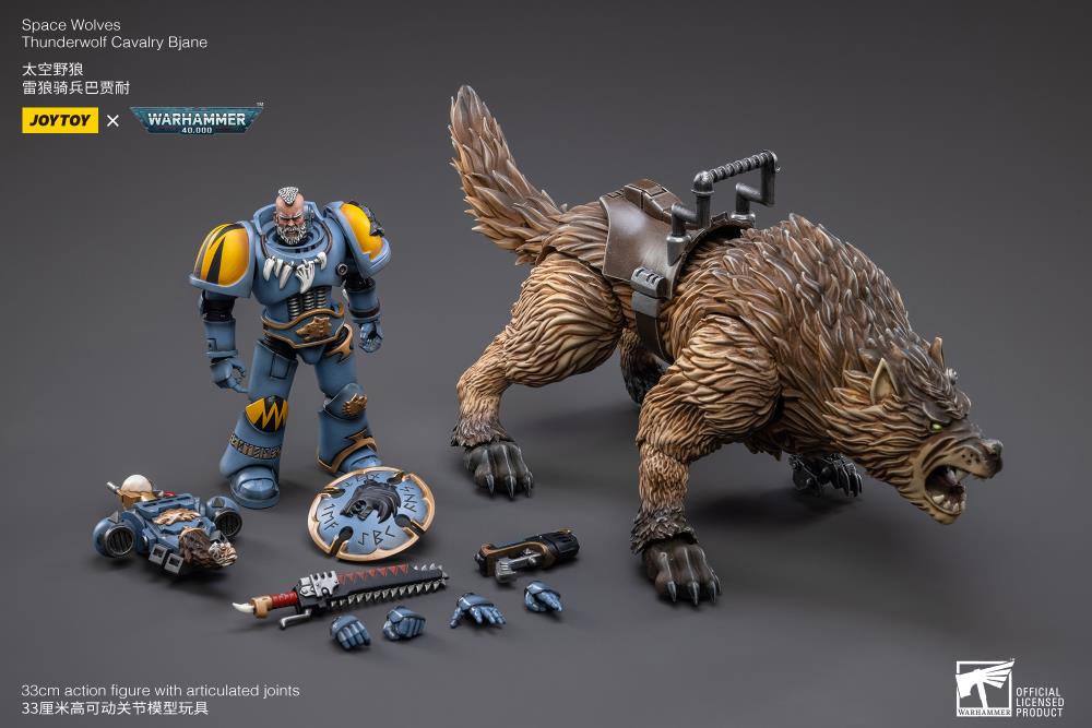 Warhammer 40K-  Space Wolves - Thunderwolf Cavalry Bjane
