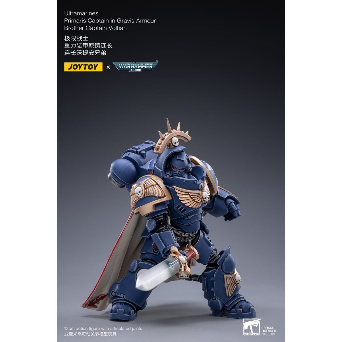 Warhammer 40K - Ultramarines Primaris Captain - (Gravis Armour) Brother Captain Voltain
