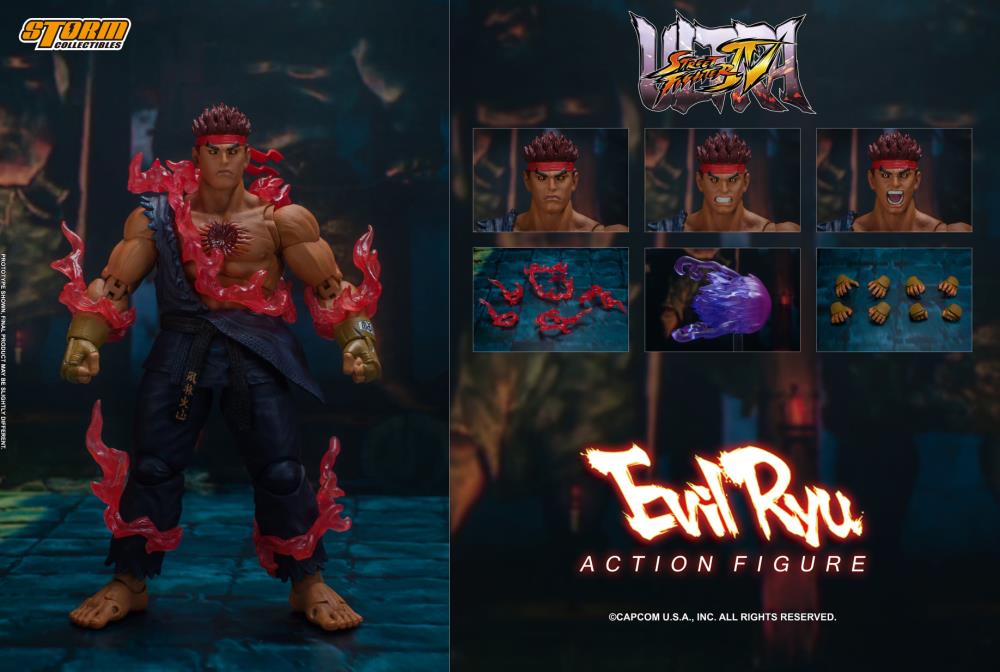 storm collectibles Ultra Street Fighter IV Evil Ryu 1/12 Scale Figure