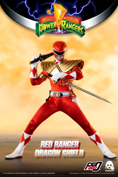 ThreeZero - Mighty Morphin Power Rangers - Dragon Shield Red Ranger 1/6 Sc - Exclusive