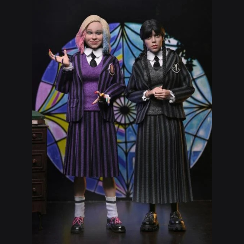 Wednesday Wednesday & Enid Clothed Action Figure Two-Pack