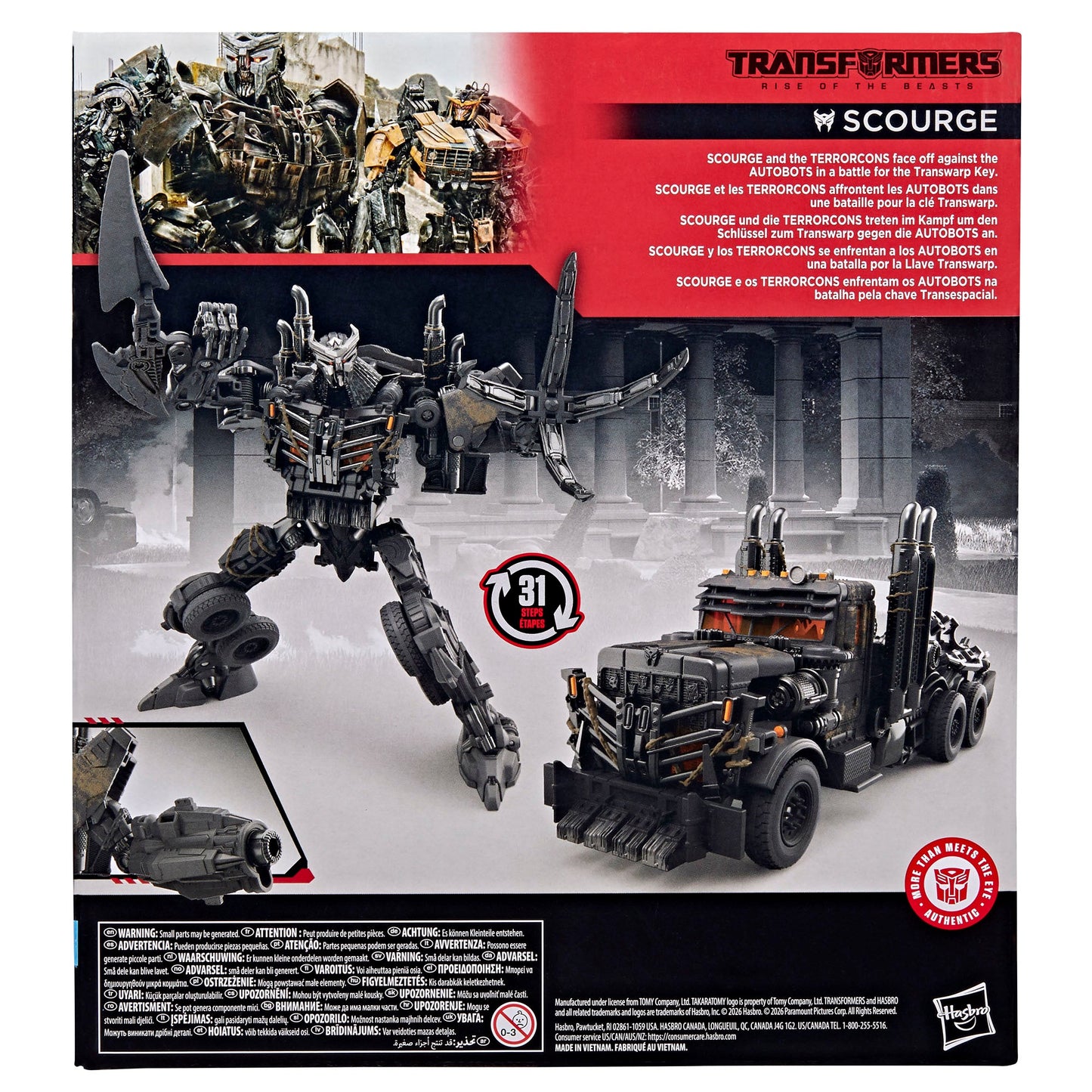 Transformers Studio Series Rise of the Beasts Leader Class Scourge (Preorder Oct 2026)