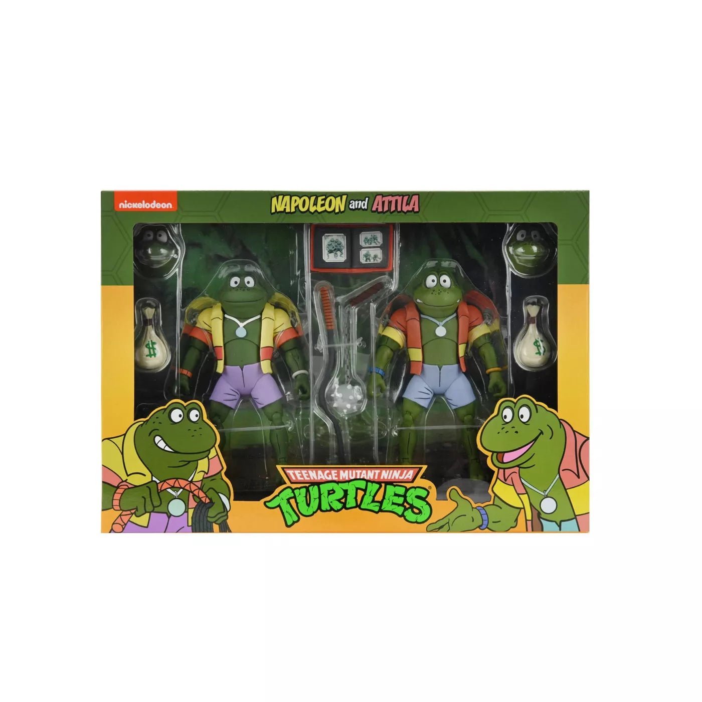 Teenage Mutant Ninja Turtles (Cartoon) - 7" Scale Action Figure - Napoleon & Atilla Frog 2 pack ( substandard packaging )