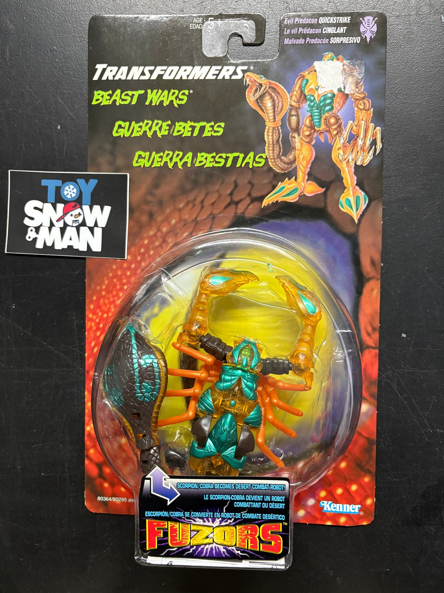 Transformers Beast Wars Fuzor Predacon Quickstrike(SubStandard Packaging)