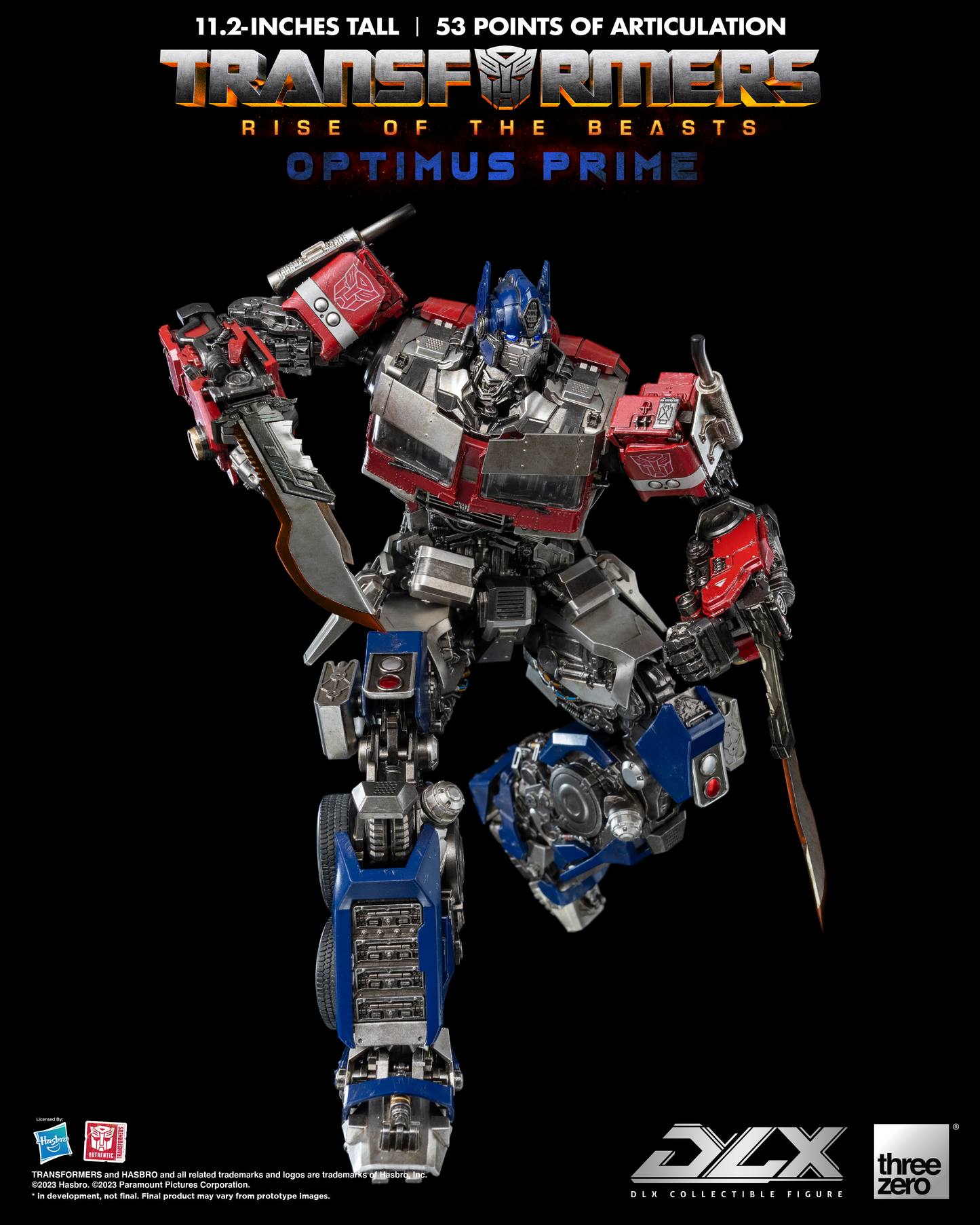 ThreeZero - Transformers: Rise of the Beasts - DLX Optimus Prime