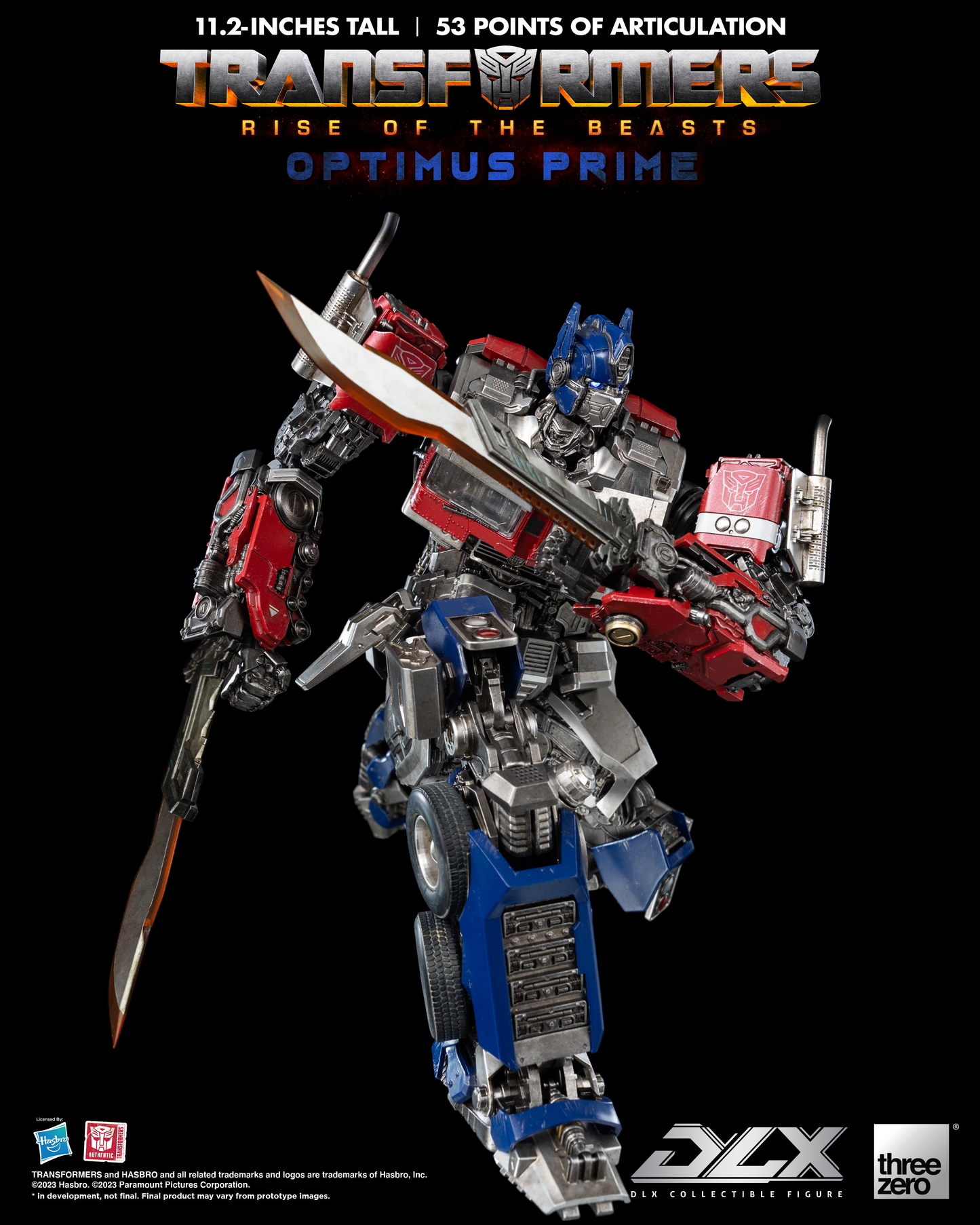 ThreeZero - Transformers: Rise of the Beasts - DLX Optimus Prime