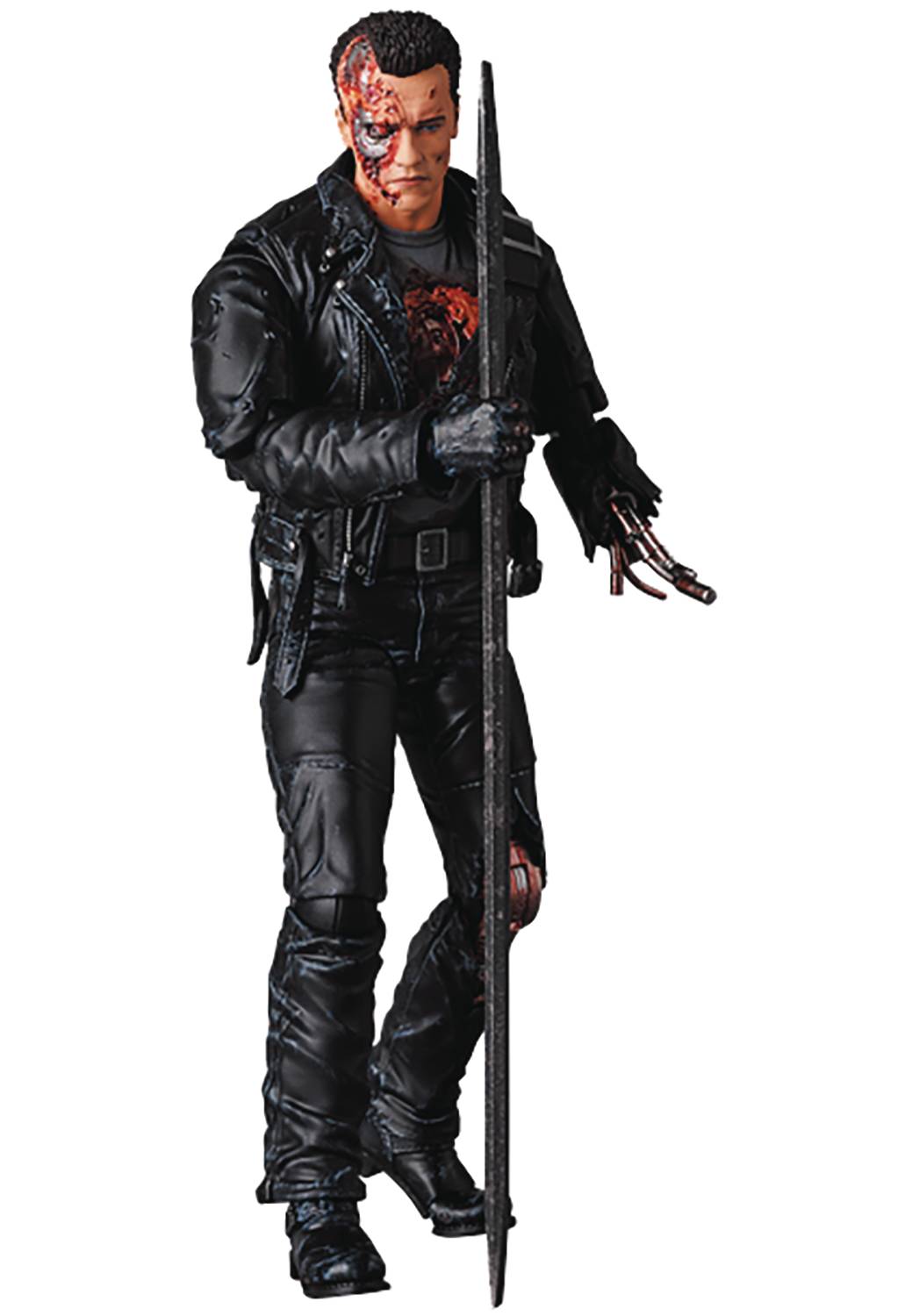 TERMINATOR T-800 T2 DAMAGED MAFEX