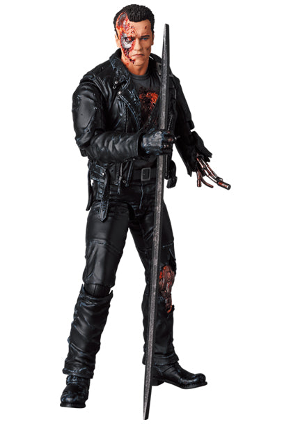 TERMINATOR T-800 T2 DAMAGED MAFEX