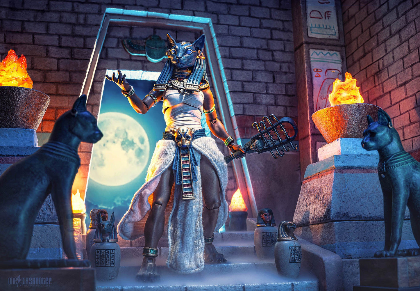 Figura Obscura - Anubis and Bastet - Gods of Ancient Egypt