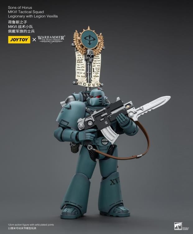Warhammer 40K - The Horus Heresy - Sons of Horus  - MKVI Tactical Squad Legionary with Legion Vexilla