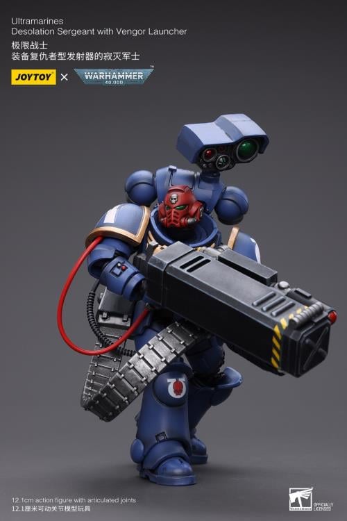 Warhammer 40K - Ultramarines - Desolation Sergeant with Vengor Launcher 1/18 Scale Action Figure
