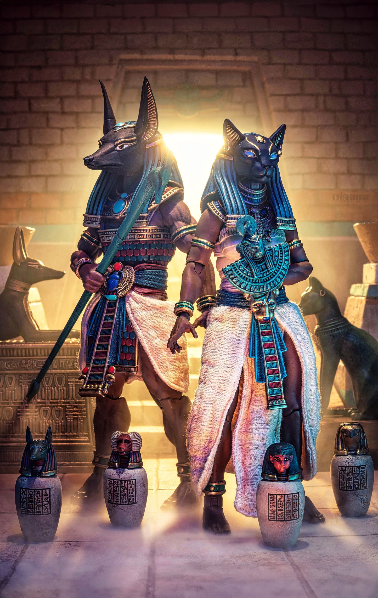 Figura Obscura - Anubis and Bastet - Gods of Ancient Egypt