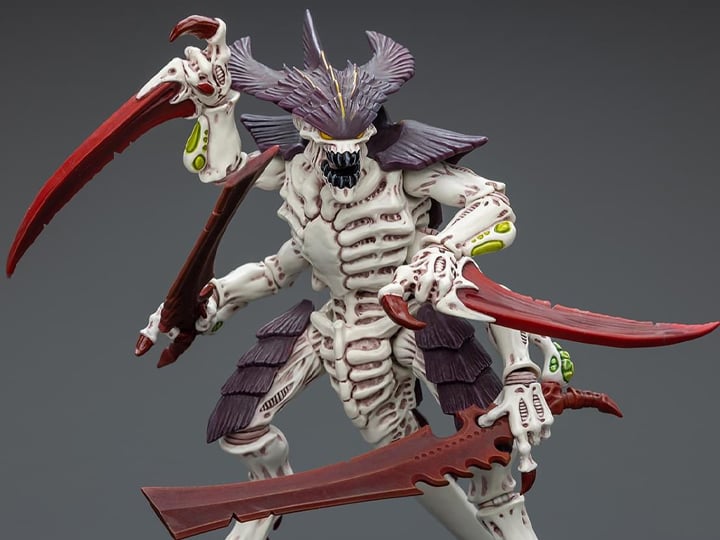 Warhammer 40K - Tyranids Hive Fleet Leviathan - Tyranid Warrior with Bonesword 1/18 Scale Action Figure
