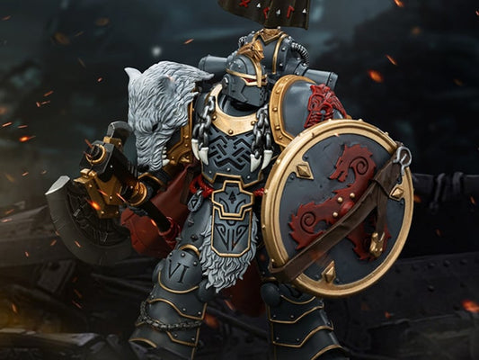 Warhammer The Horus Heresy - Space Wolves - Legion Praetor with Power Axe and Combat Shield